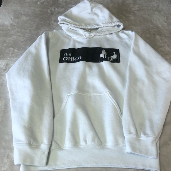 THE Office White Hoodie Unisex Size Small - Picture 3 of 11